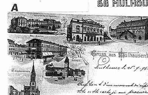 Ville de MULHOUSE Carte postale ancienne