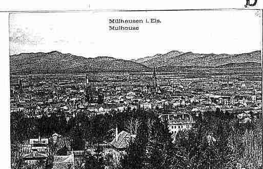 Ville de MULHOUSE Carte postale ancienne