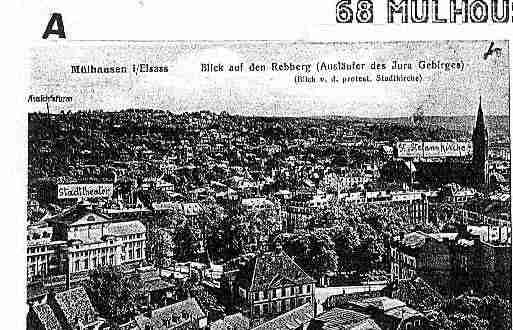 Ville de MULHOUSE Carte postale ancienne