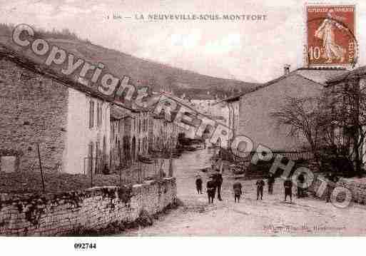 Ville de NEUVEVILLESOUSMONTFORT(LA) Carte postale ancienne