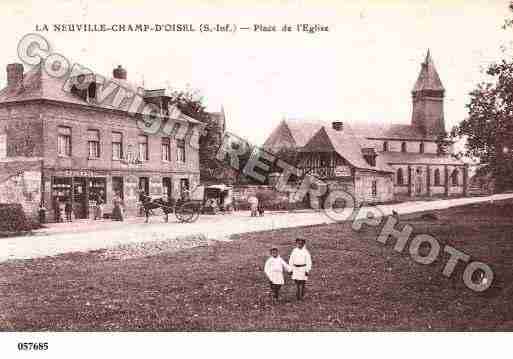 Ville de NEUVILLECHANTD\'OISEL(LA) Carte postale ancienne