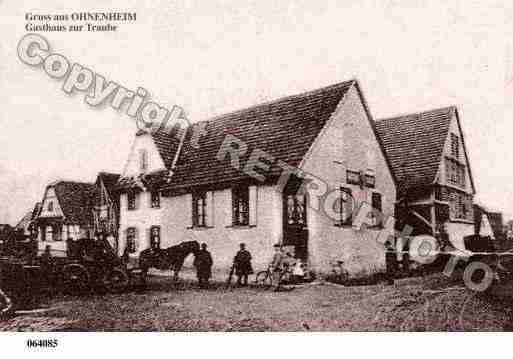 Ville de OHNENHEIM Carte postale ancienne