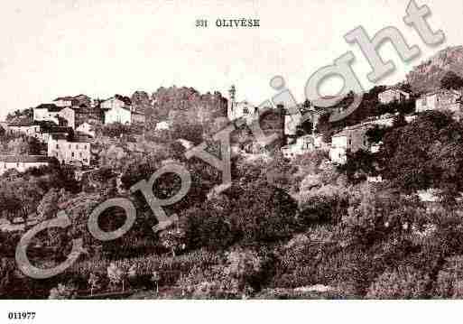 Ville de OLIVESE Carte postale ancienne