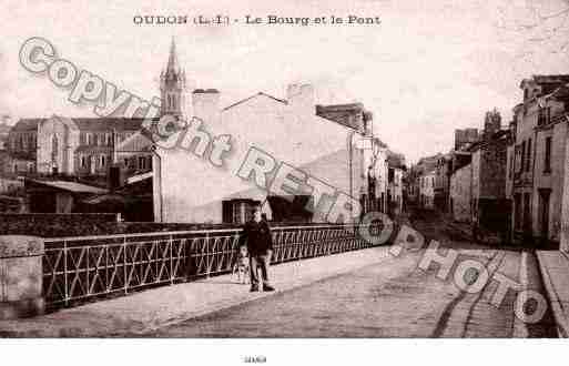 Ville de OUDON Carte postale ancienne