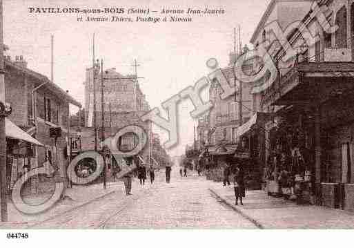 Ville de PAVILLONSSOUSBOIS(LES) Carte postale ancienne