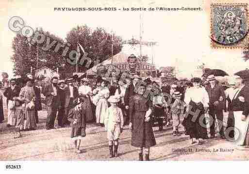 Ville de PAVILLONSSOUSBOIS(LES) Carte postale ancienne