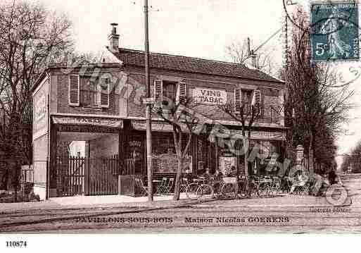 Ville de PAVILLONSSOUSBOIS(LES) Carte postale ancienne