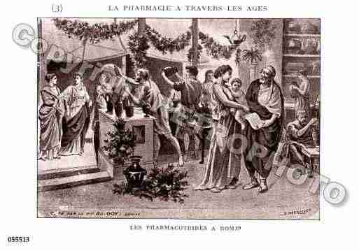 Ville de PHARMACIE Carte postale ancienne