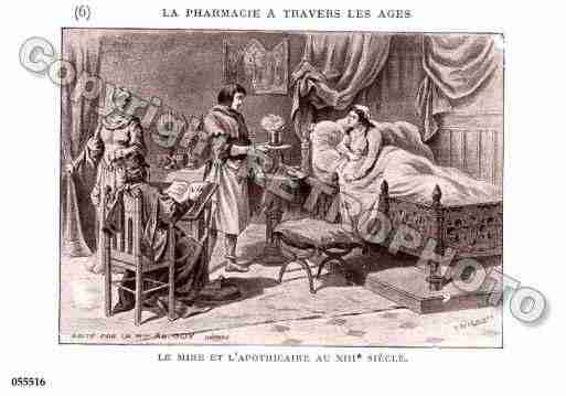 Ville de PHARMACIE Carte postale ancienne