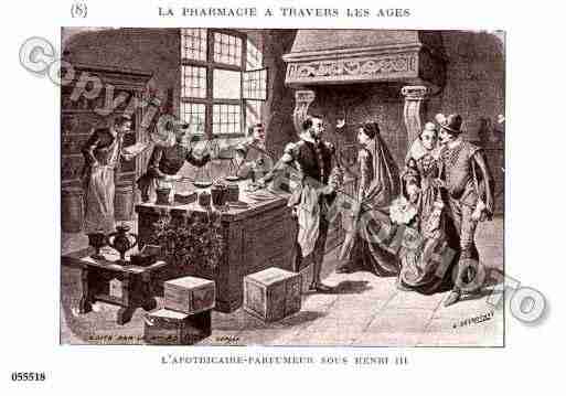 Ville de PHARMACIE Carte postale ancienne