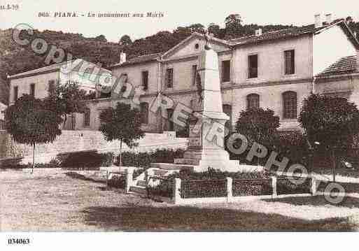 Ville de PIANA Carte postale ancienne