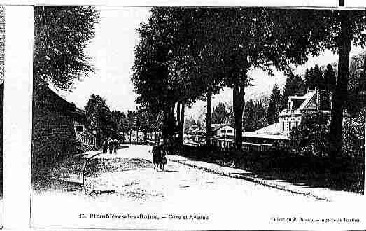 Ville de PLOMBIERES Carte postale ancienne