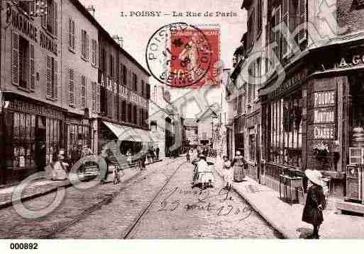 Ville de POISSY Carte postale ancienne
