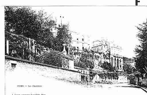 Ville de PONS Carte postale ancienne