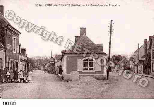 Ville de PONTDEGENNES Carte postale ancienne