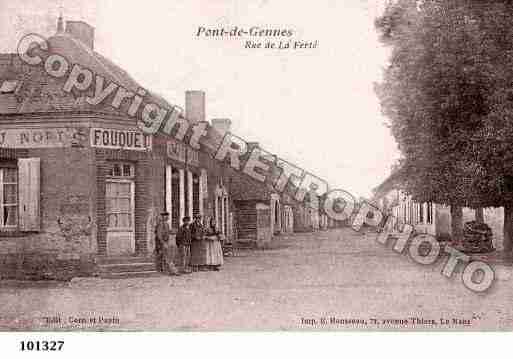 Ville de PONTDEGENNES Carte postale ancienne