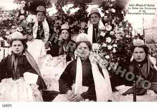 Ville de PONTL\'ABBE Carte postale ancienne