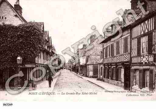 Ville de PONTL\'EVEQUE Carte postale ancienne