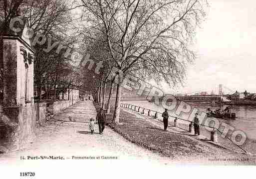 Ville de PORTSAINTEMARIE Carte postale ancienne