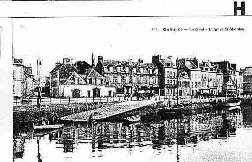 Ville de QUIMPER Carte postale ancienne