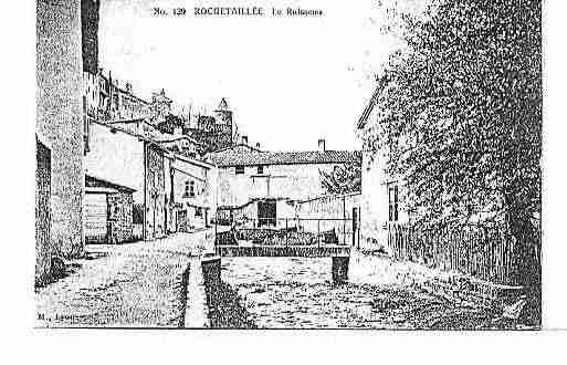 Ville de ROCHETAILLEE Carte postale ancienne