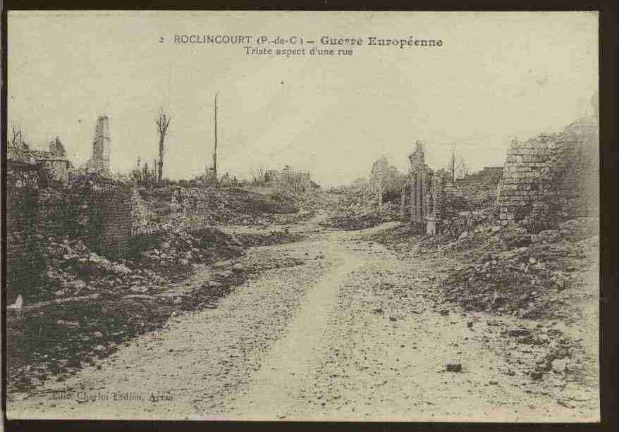 Ville de ROCLINCOURT Carte postale ancienne