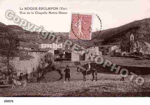 Ville de ROQUEESCLAPON(LA) Carte postale ancienne