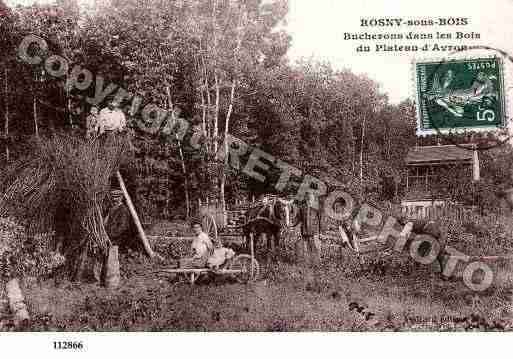 Ville de ROSNYSOUSBOIS Carte postale ancienne