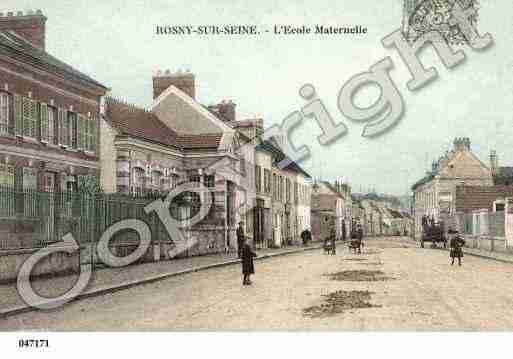 Ville de ROSNYSURSEINE Carte postale ancienne