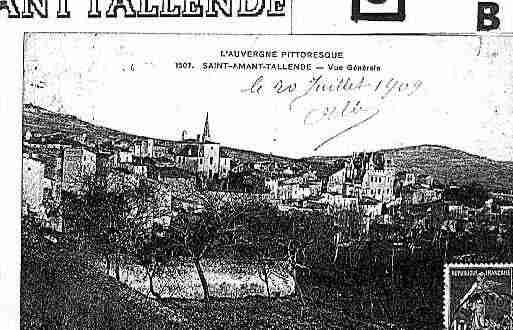 Ville de SAINTAMANTTALLENDE Carte postale ancienne