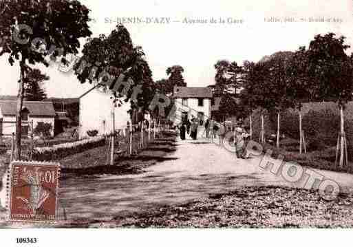 Ville de SAINTBENIND\'AZY Carte postale ancienne