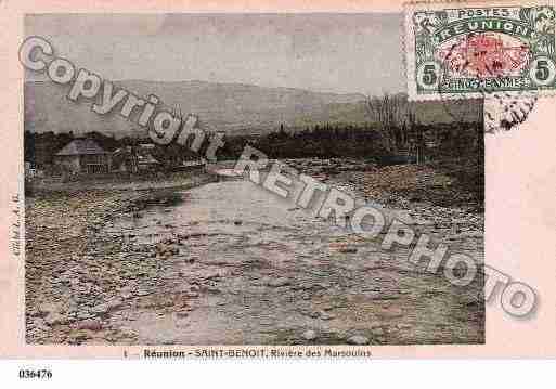Ville de SAINTBENOIT Carte postale ancienne
