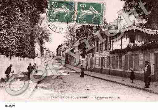 Ville de SAINTBRICESOUSFORET Carte postale ancienne