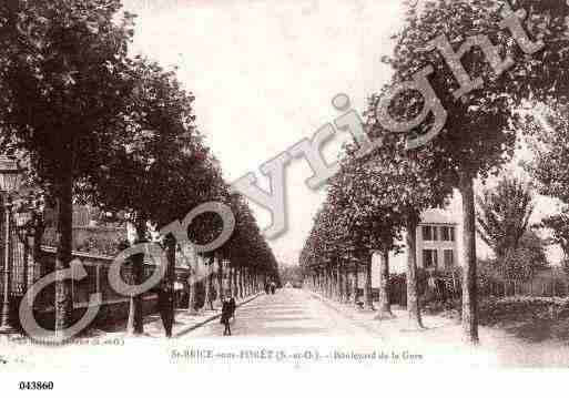 Ville de SAINTBRICESOUSFORET Carte postale ancienne