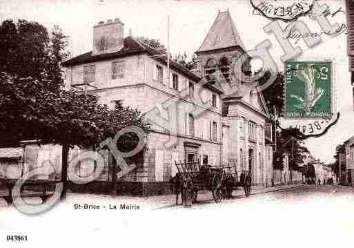 Ville de SAINTBRICESOUSFORET Carte postale ancienne