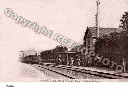 Ville de SAINTBRICESOUSFORET Carte postale ancienne