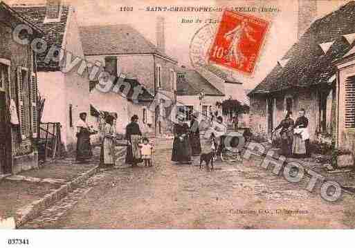 Ville de SAINTCHRISTOPHEENBAZELLE Carte postale ancienne