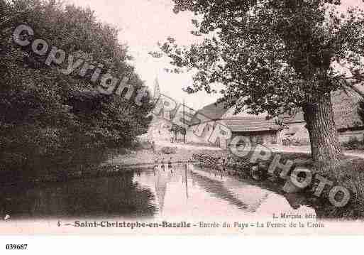 Ville de SAINTCHRISTOPHEENBAZELLE Carte postale ancienne