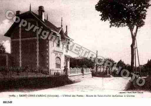 Ville de SAINTCIERSD\\\'ABZAC Carte postale ancienne Ville de SAINTCIERSD\\\'ABZAC Carte postale ancienne