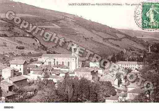 Ville de SAINTCLEMENTSURVALSONNE Carte postale ancienne Ville de SAINTCLEMENTSURVALSONNE Carte postale ancienne