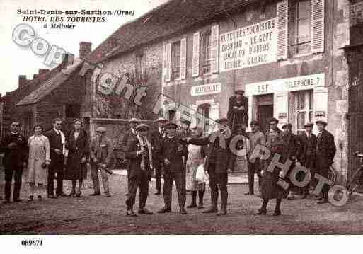 Ville de SAINTDENISSURSARTHON Carte postale ancienne