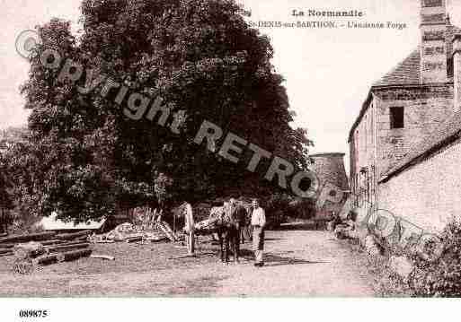 Ville de SAINTDENISSURSARTHON Carte postale ancienne