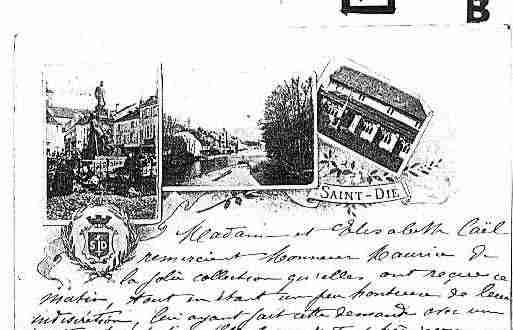 Ville de SAINTDIE Carte postale ancienne