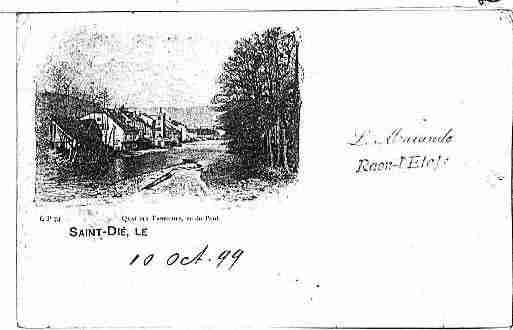 Ville de SAINTDIE Carte postale ancienne