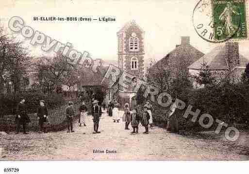 Ville de SAINTELLIERLESBOIS Carte postale ancienne