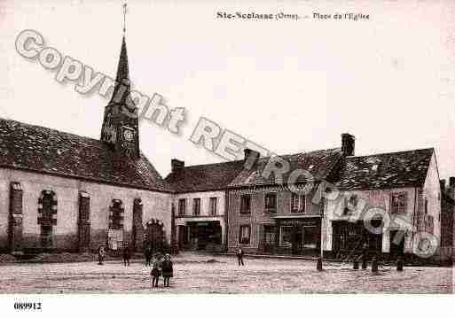 Ville de SAINTESCOLASSESURSARTHE Carte postale ancienne