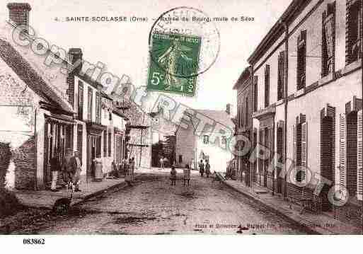 Ville de SAINTESCOLASSESURSARTHE Carte postale ancienne