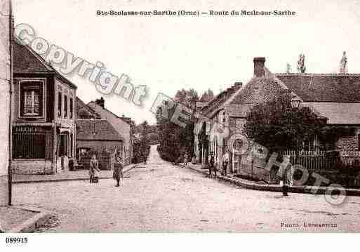 Ville de SAINTESCOLASSESURSARTHE Carte postale ancienne