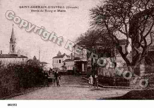 Ville de SAINTGERMAIND\'ESTEUIL Carte postale ancienne
