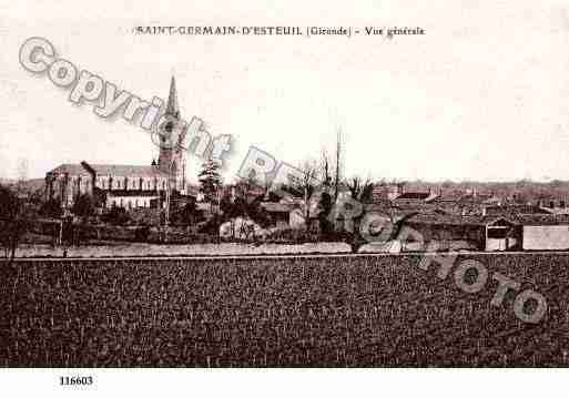 Ville de SAINTGERMAIND\\\'ESTEUIL Carte postale ancienne